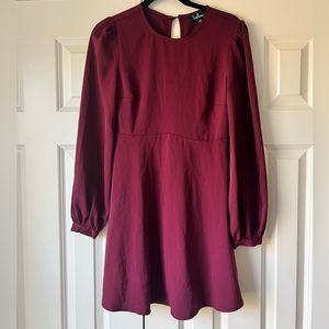 Lulus long sleeved mini dress